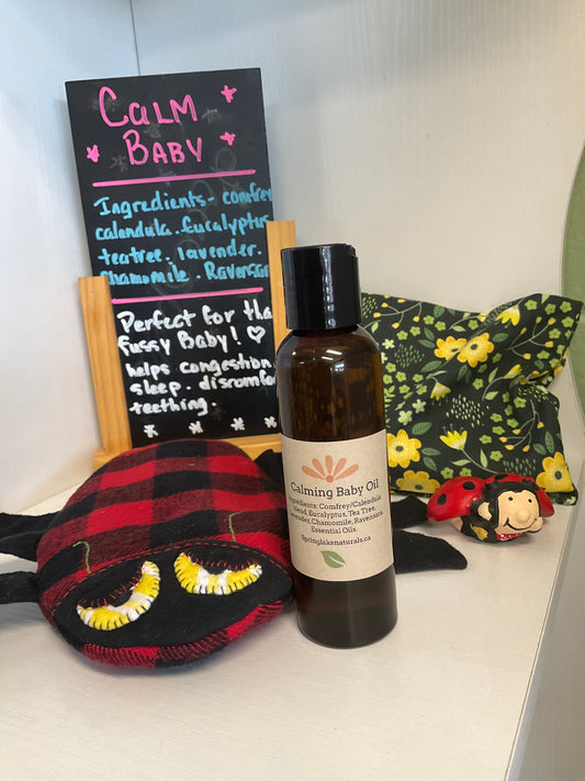 Calming baby oil